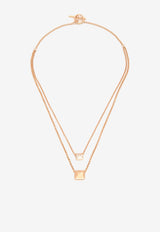 Hermès Clou d'H Pendant in Rose Gold and Diamonds