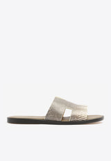 Hermès Izmir Sandals in Ombre Shiny Lizard Leather