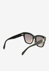 Celine Triomphe Butterfly Sunglasses Gray CL40253FBLACK