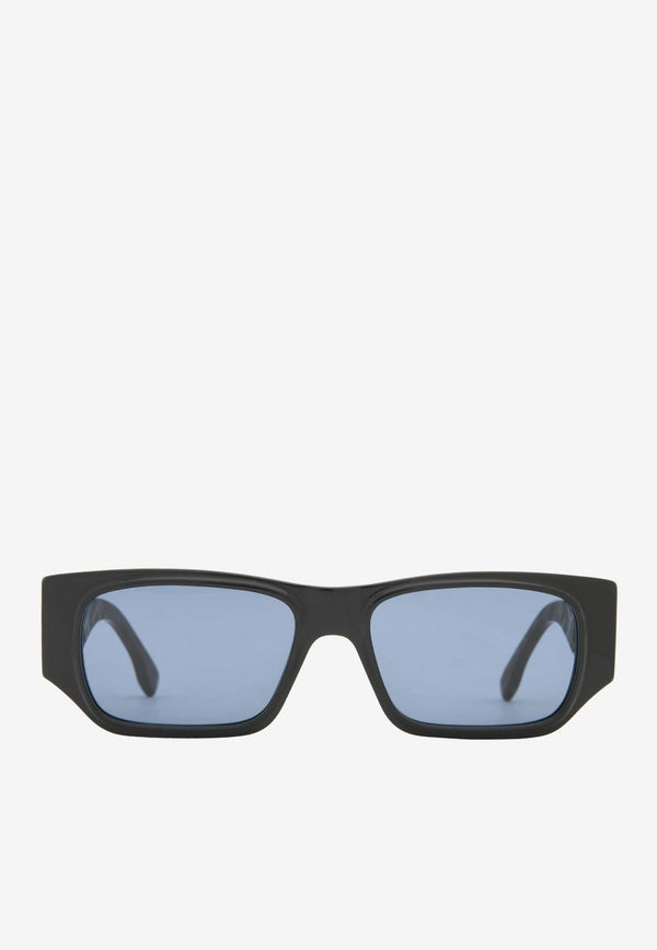 Fendi FF Squared Rectangular Sunglasses Blue FE40144IGREY