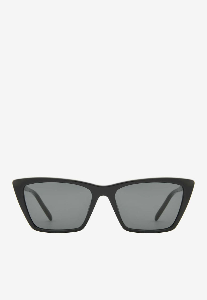 Saint Laurent Mica Cat-Eye Thin Sunglasses Black SL737 MICA THINBLACK