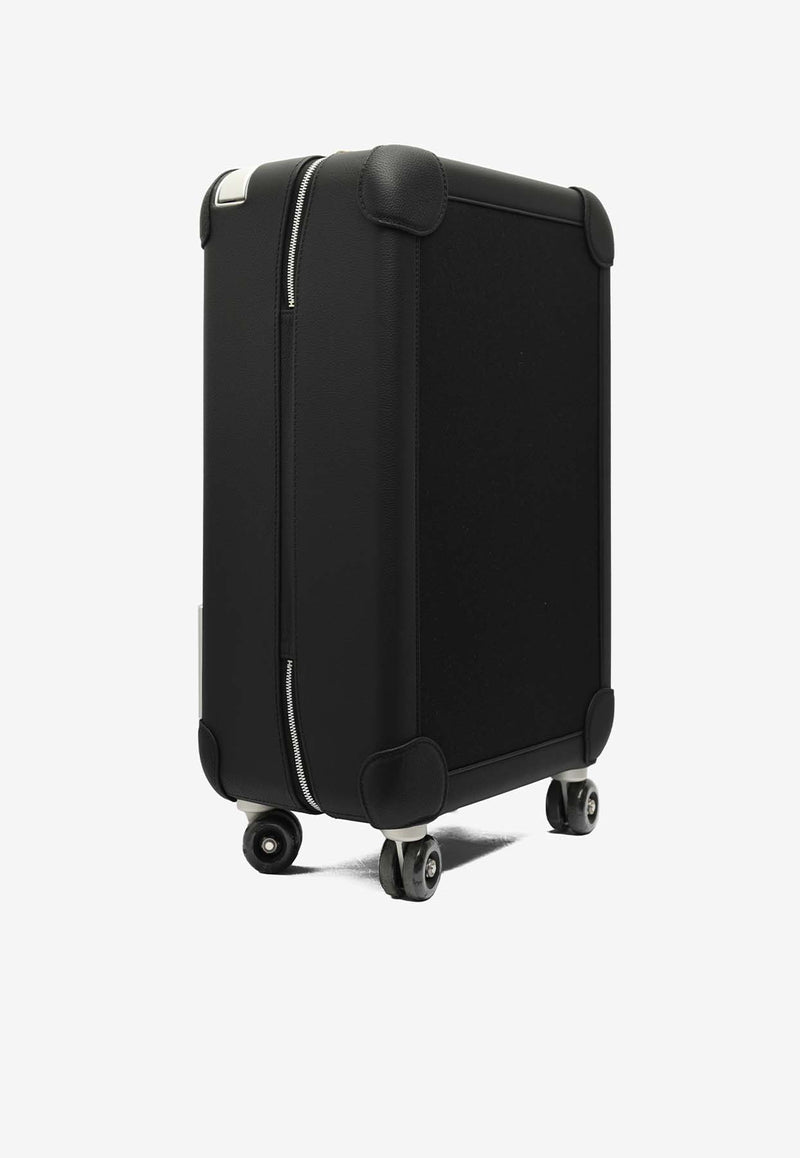 Hermès Rolling Mobility Suitcase in Noir Regate and Canvas