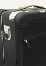 Hermès Rolling Mobility Suitcase in Noir Regate and Canvas