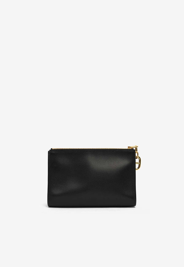 Hermès Zipengo PM Chaine d'Ancre Pouch in Noir Leather with Gold Hardware