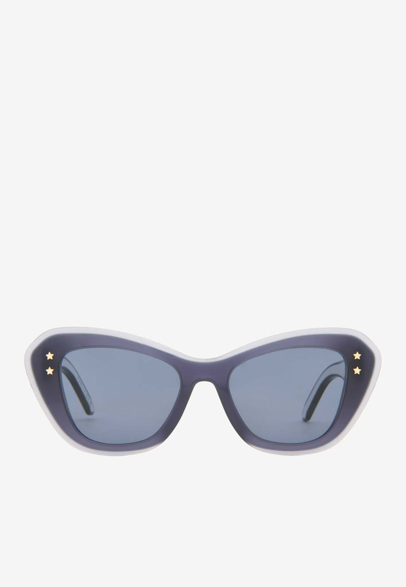 Dior DiorPacific Butterfly Sunglasses Blue CD40163UBLUE MULTI