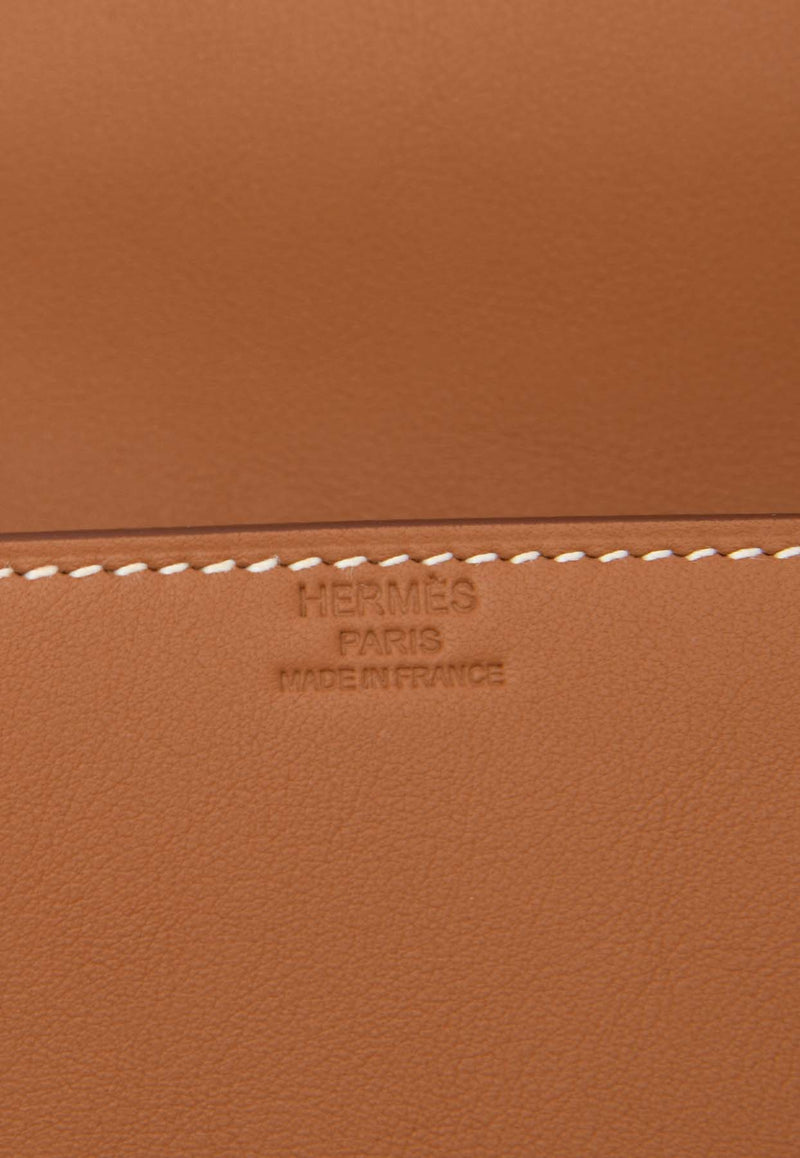 Hermès Birkin Shadow Pochette in Gold Swift Leather