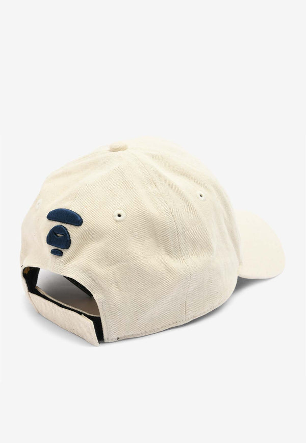 AAPE Logo Baseball Cap Ivory AAPCPM5227XXNIVXIVORY