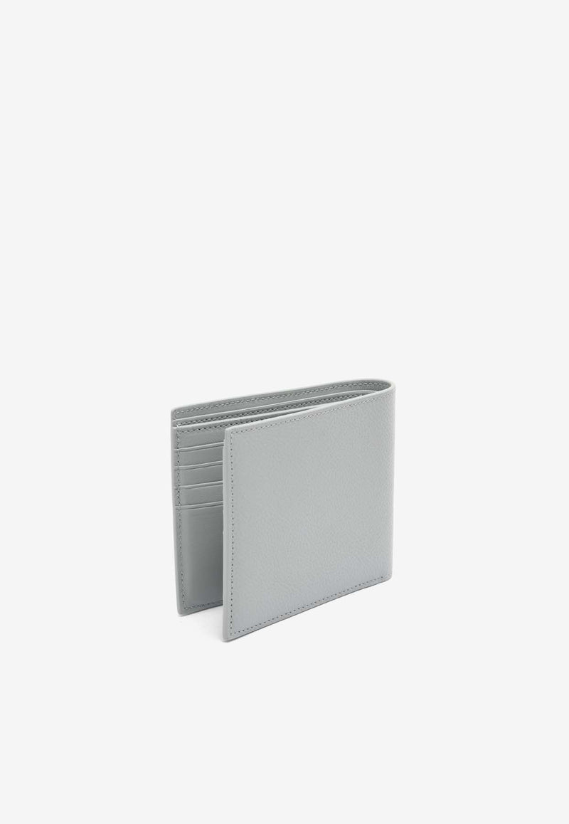 Balenciaga Sports Icon Grained Leather Folded Wallet Gray 594549GREY