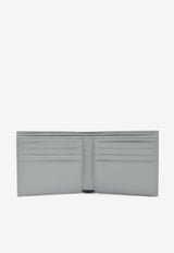 Balenciaga Sports Icon Grained Leather Folded Wallet Gray 594549GREY