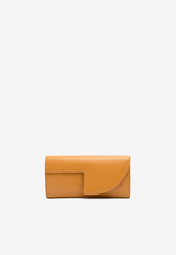 Patou Calf Leather Chain Clutch Bag Camel BA013-5040CAMEL