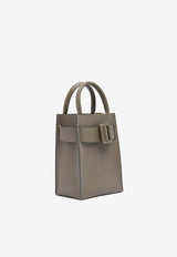 BOYY Bobby Tourist Grained Leather Top Handle Bag Gray AW24BBYTGREY