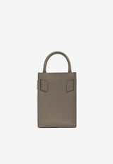 BOYY Bobby Tourist Grained Leather Top Handle Bag Gray AW24BBYTGREY