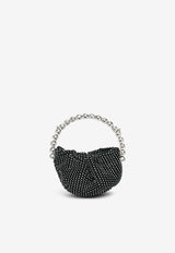 L'alingi Micro Eternity Crystal Mesh Handbag Black MICMBL01BLACK