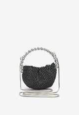 L'alingi Micro Eternity Crystal Mesh Handbag Black MICMBL01BLACK