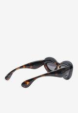 Loewe Inflated Cat-Eye Sunglasses LW40097I-5552A-BLACK MULTI