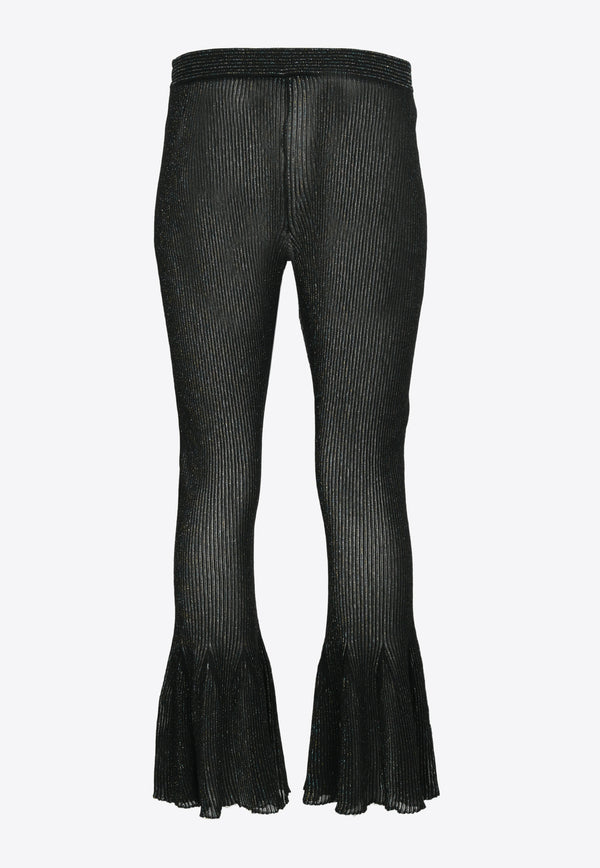 CFCL Hypha Lucent Glittered Flared Pants Black CF008KF210BLACK