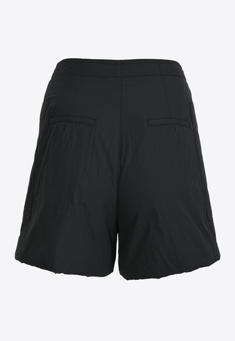 RE RHEE Padded Mini Shorts Black RQ4SLC701-0BKBLACK