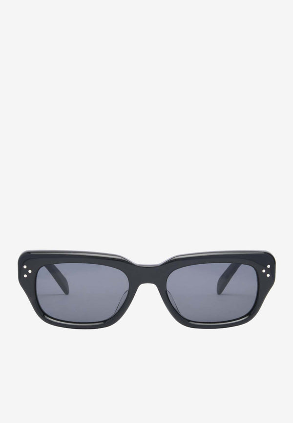 Celine Bold 3 Dots Rectangular Sunglasses CL40267U-5401ABLACK