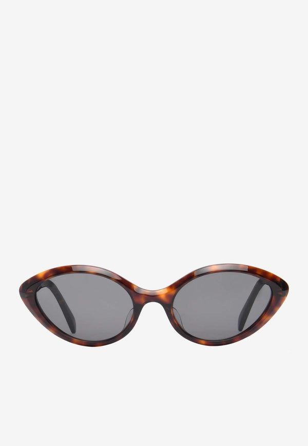 Celine Thin Cat-Eye Sunglasses CL40264U-5752ABROWN MULTI