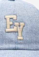 Eleventy EY Logo Denim Baseball Cap I77CPLI05TES0I057NAVY