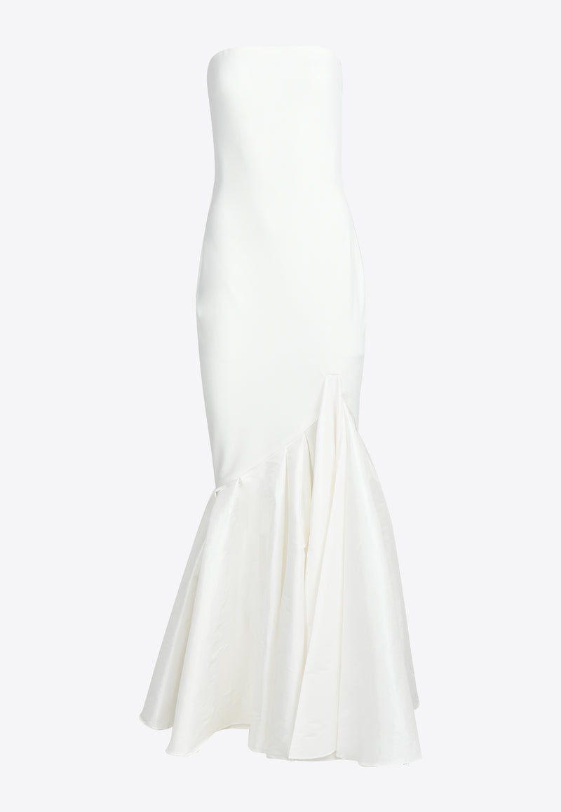 Solace London Rayne Strapless Gown Cream OS42042CREAM