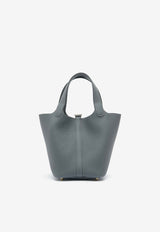 Hermès Picotin 18 in Gris Misty Clemence Leather with Permabrass Hardware