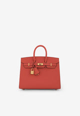 Birkin 25 Sellier in Capucine Epsom Leather with Gold Hardware