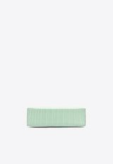 Hermès Kelly Pochette Clutch Bag in Vert d'Eau Matte Alligator with Gold Hardware