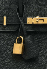 Hermès Birkin 25 in Black Togo Leather with Gold Hardware