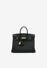 Hermès Birkin 25 in Black Togo Leather with Gold Hardware