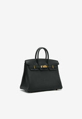 Hermès Birkin 25 in Black Togo Leather with Gold Hardware