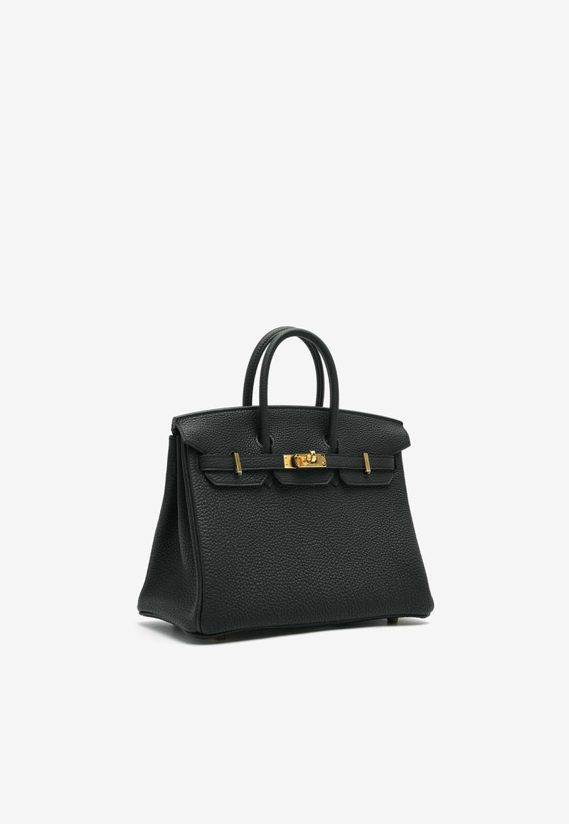 Hermès Birkin 25 in Black Togo Leather with Gold Hardware