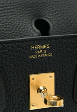 Hermès Birkin 25 in Black Togo Leather with Gold Hardware