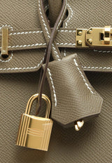 Hermès Birkin 25 Sellier in Etoupe Epsom Leather with Gold Hardware