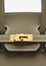 Hermès Birkin 25 Sellier in Etoupe Epsom Leather with Gold Hardware