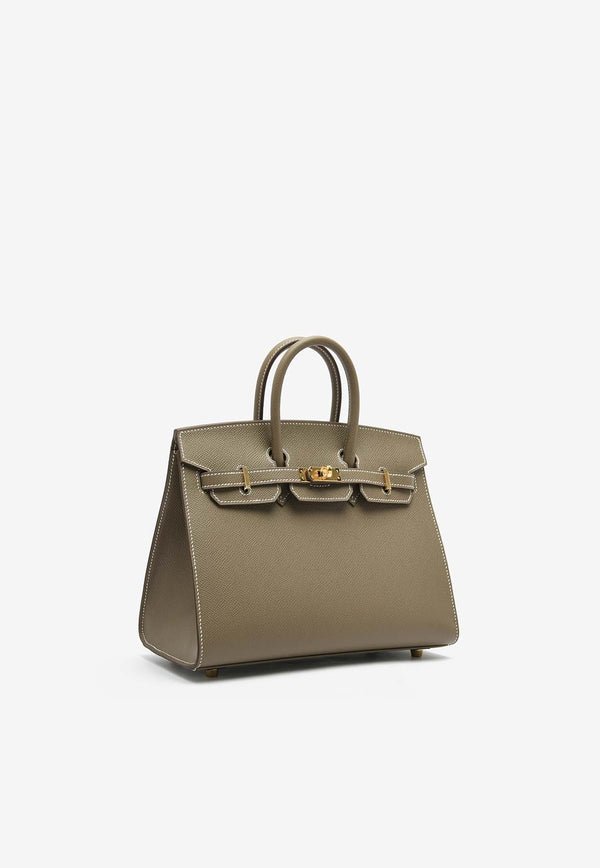 Hermès Birkin 25 Sellier in Etoupe Epsom Leather with Gold Hardware