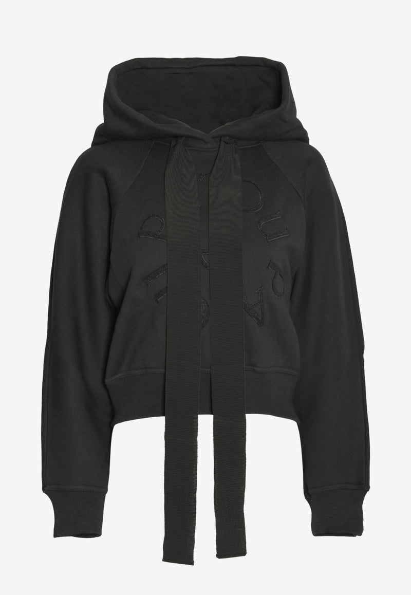 Logo Cropped Hoodie