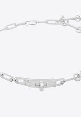 Hermès Kelly PM Double Chaine Bracelet in Silver