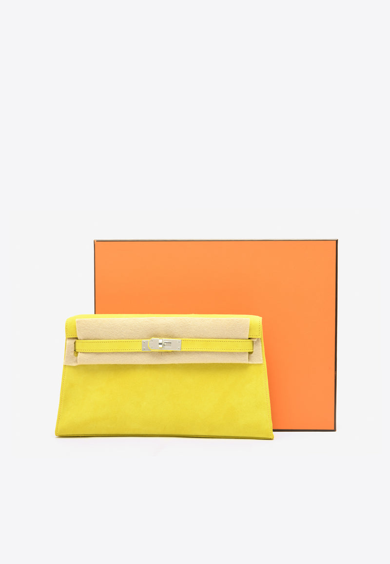 Hermès Kelly Elan in Jaune de Naples Doblis Leather with Palladium Hardware