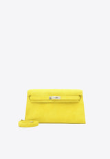 Kelly Danse in Jaune Citron Ostrich Boreale with Palladium Hardware
