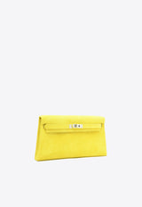 Kelly Danse in Jaune Citron Ostrich Boreale with Palladium Hardware