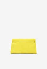 Kelly Danse in Jaune Citron Ostrich Boreale with Palladium Hardware
