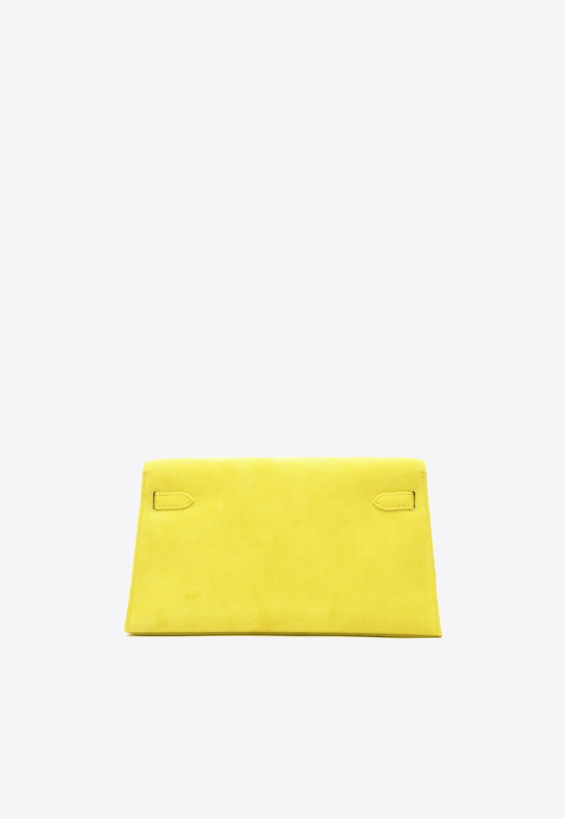 Hermès Kelly Elan in Jaune de Naples Doblis Leather with Palladium Hardware