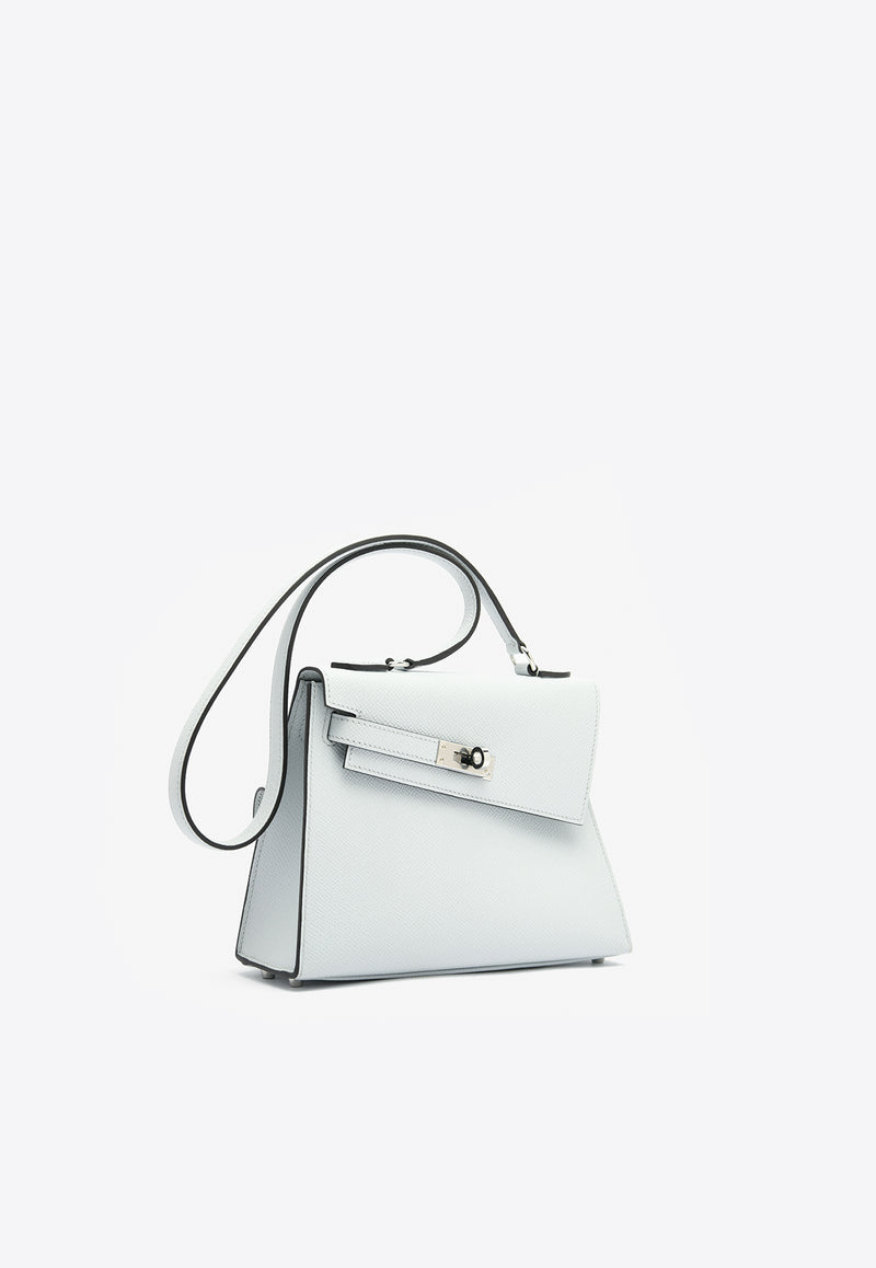 Hermès Mini Kelly 20 En Desordre in Gris Platine Epsom Leather with Palladium Hardware