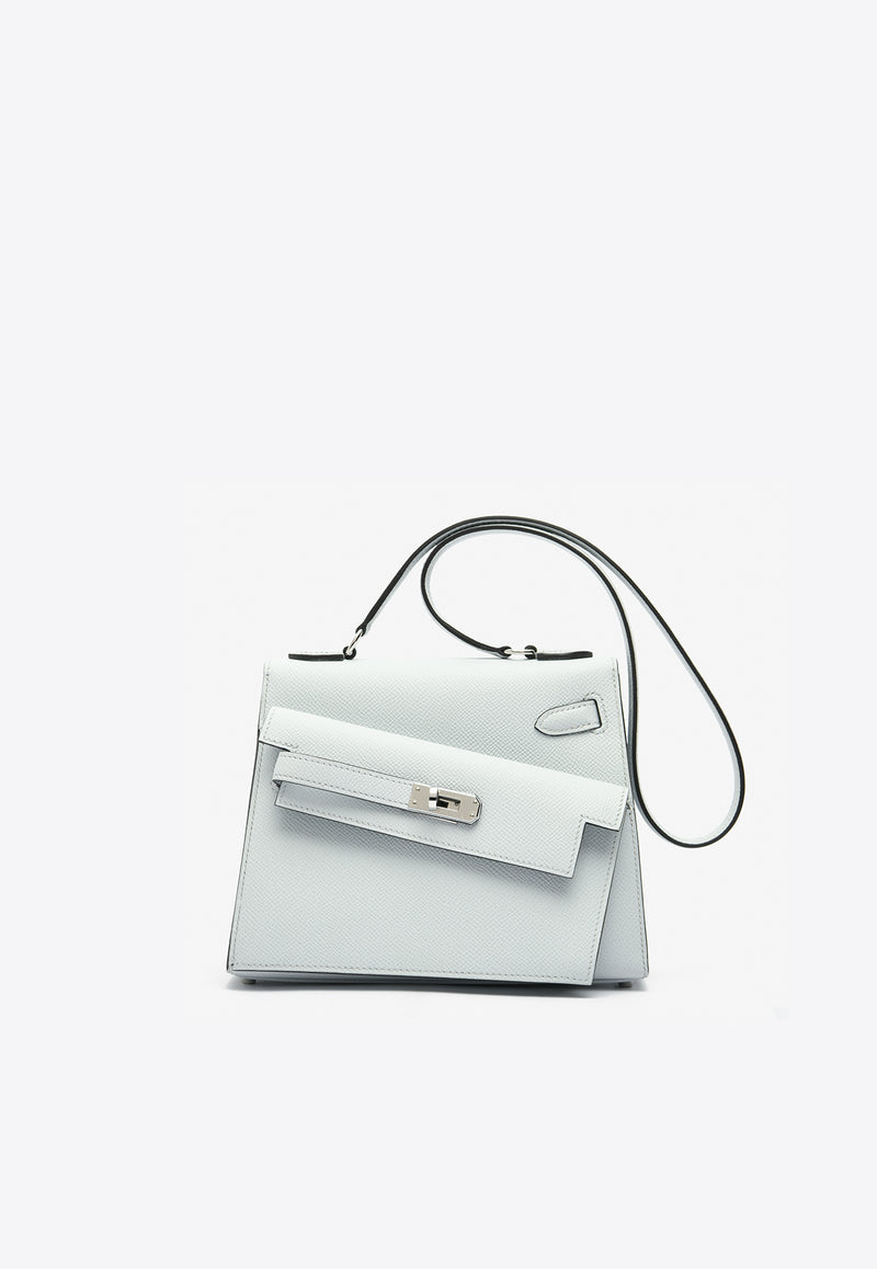 Hermès Mini Kelly 20 En Desordre in Gris Platine Epsom Leather with Palladium Hardware