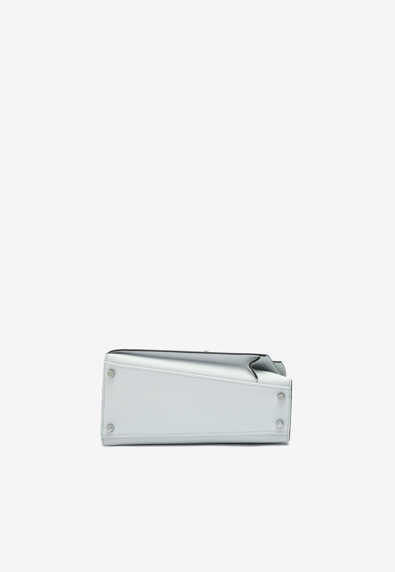 Hermès Mini Kelly 20 En Desordre in Gris Platine Epsom Leather with Palladium Hardware