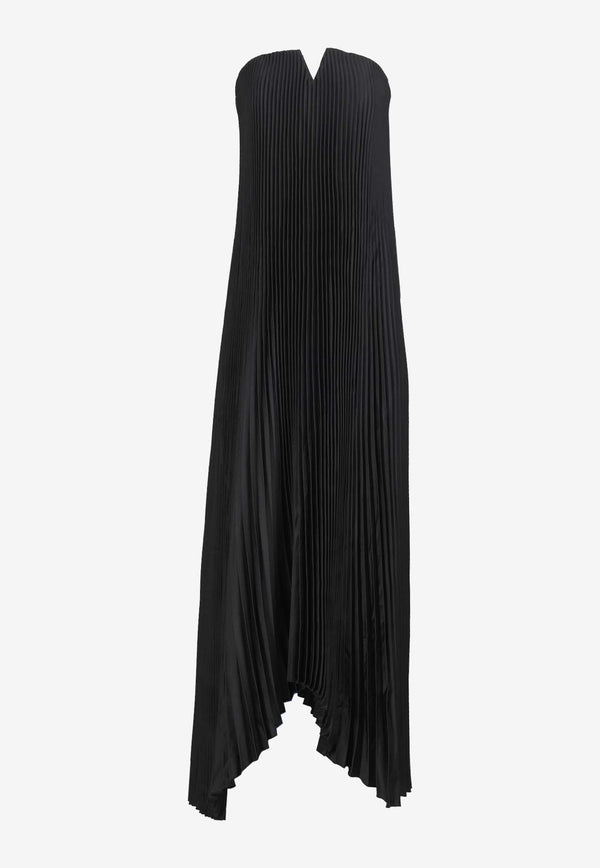 L'IDEE Strapless Plisse Gown BLACKTIE GOWNBLACK