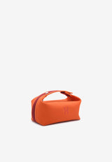Small Bride-a-Brac Pouch in Orange Feu Canvas