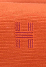 Small Bride-a-Brac Pouch in Orange Feu Canvas