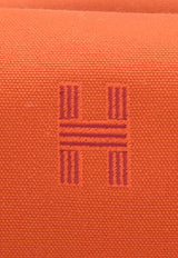 Small Bride-a-Brac Pouch in Orange Feu Canvas